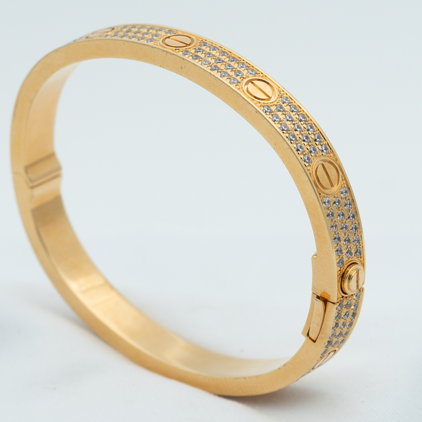 [Glow Jewelry]LOVE BRACELET 6.1MM DIAMOND-PAVED