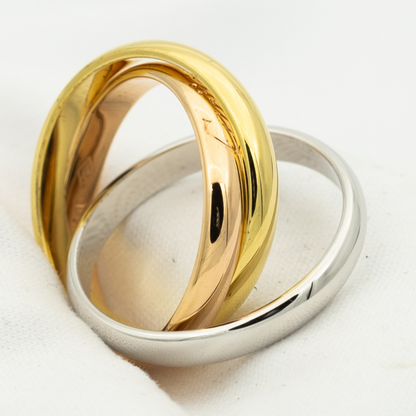 [Glow Jewelry Jewelry]TRINITY RING GOLD PINK GOLD SILVER
