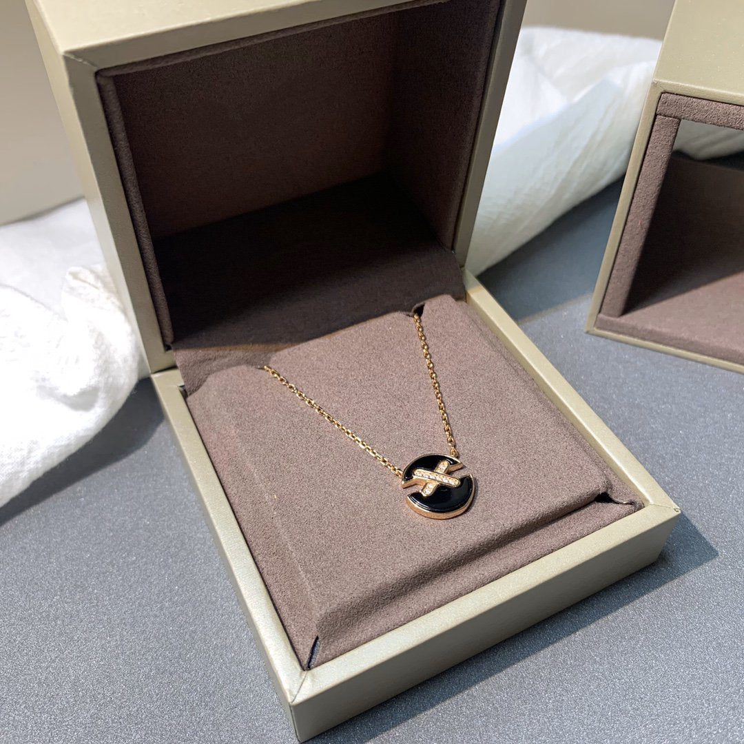 [Glow Jewelry]JEUX DE PINK GOLD DIAMOND NECKLACE