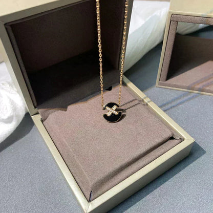 [Glow Jewelry]JEUX DE ROSE GOLD DIAMOND NECKLACE