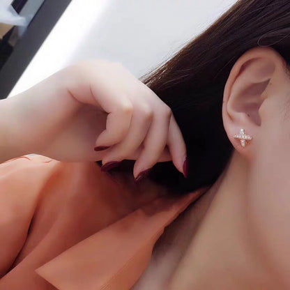 [Glow Jewelry]JEUX DE GOLD DIAMOND EARRINGS
