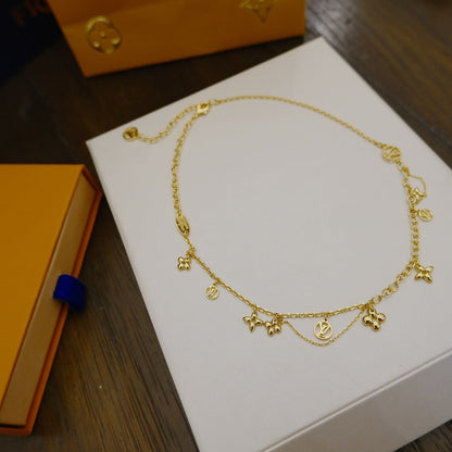 ¡®Glow Jewelry¡¯BLOOMING SUPPLE NECKLACE BRASS