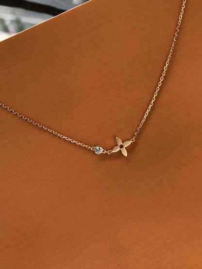 [Glow Jewelry]BLOSSOM PENDANT PINK GOLD AND DIAMOND