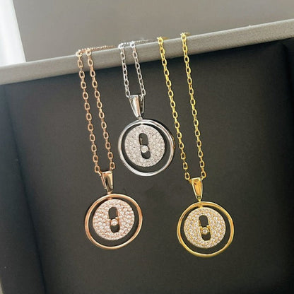 [Glow Jewelry]LUCKY MOVER PM PAVED NECKLACE