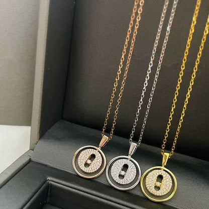 [Glow Jewelry]LUCKY MOVER PM PAVED NECKLACE