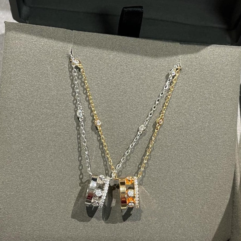 [Glow Jewelry]CHAIN MOVE ROMANE PEDAND NECKLACE