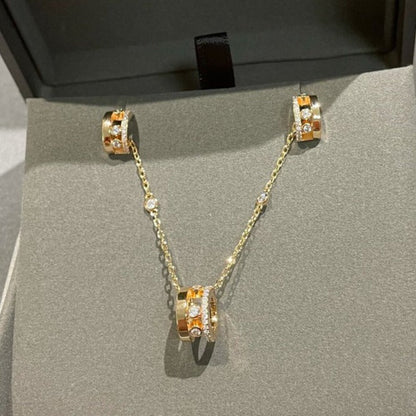 [Glow Jewelry]CHAIN MOVE ROMANE PEDAND NECKLACE