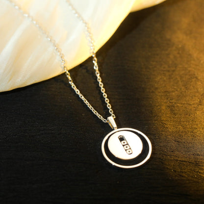 [Glow Jewelry]LUCKY MOVE MM SILVER DIAMOND NECKLACE