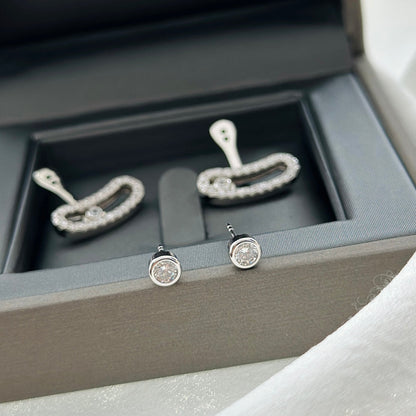 [Glow Jewelry]MOVE UNO SILVER DIAMOND EARRINGS
