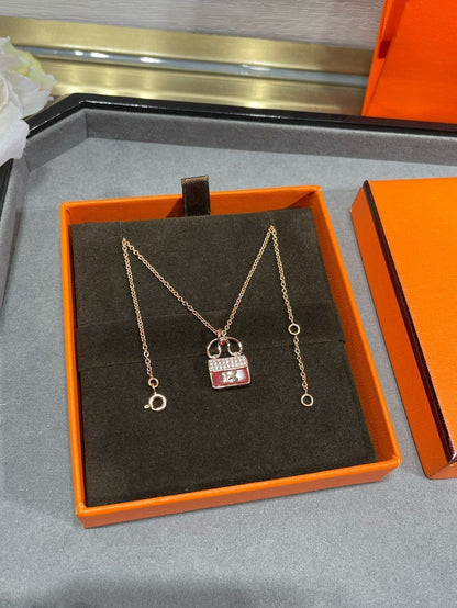 [Glow Jewelry]H CIRCE MOISSANITE PENDANT NECKLACE GOLD