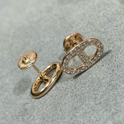 ¡®Glow Jewelry¡¯HM FULL DIAMOND PIG NOSE STUD EARRINGS