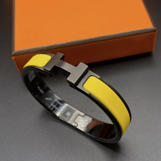 [Glow Jewelry]CLIC HM SO BLACK YELLOW BRACELET