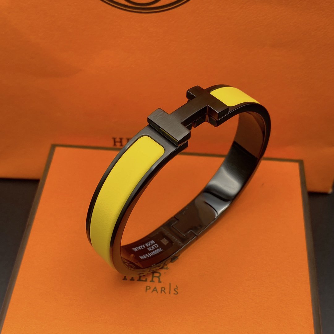 [Glow Jewelry]CLIC HM SO BLACK YELLOW BRACELET