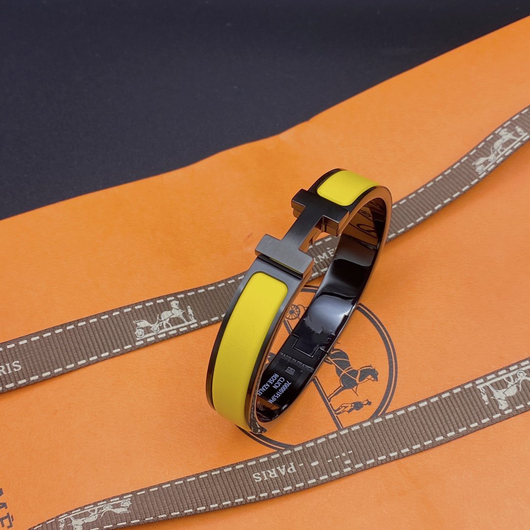 [Glow Jewelry]CLIC HM SO BLACK YELLOW BRACELET