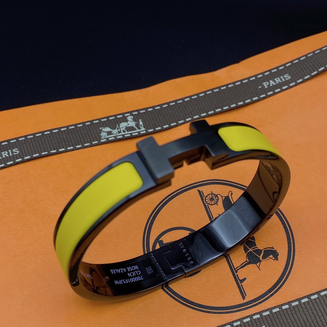 [Glow Jewelry]CLIC HM SO BLACK YELLOW BRACELET