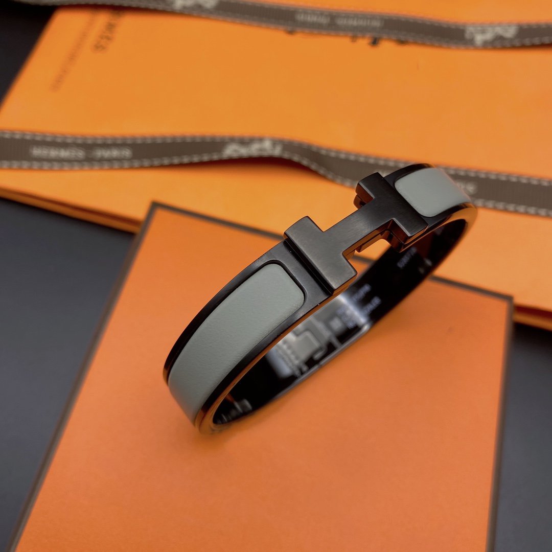 ®Glow Jewelry®CLIC HM SO ブラック グレー ブレスレット