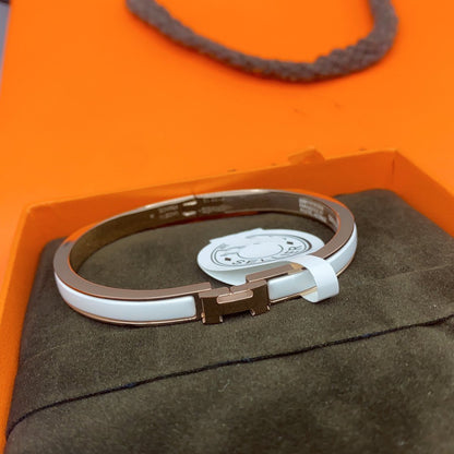 [Glow Jewelry]CLASSIC HM CLIC WHITE 8MM ENAMEL BRACELET