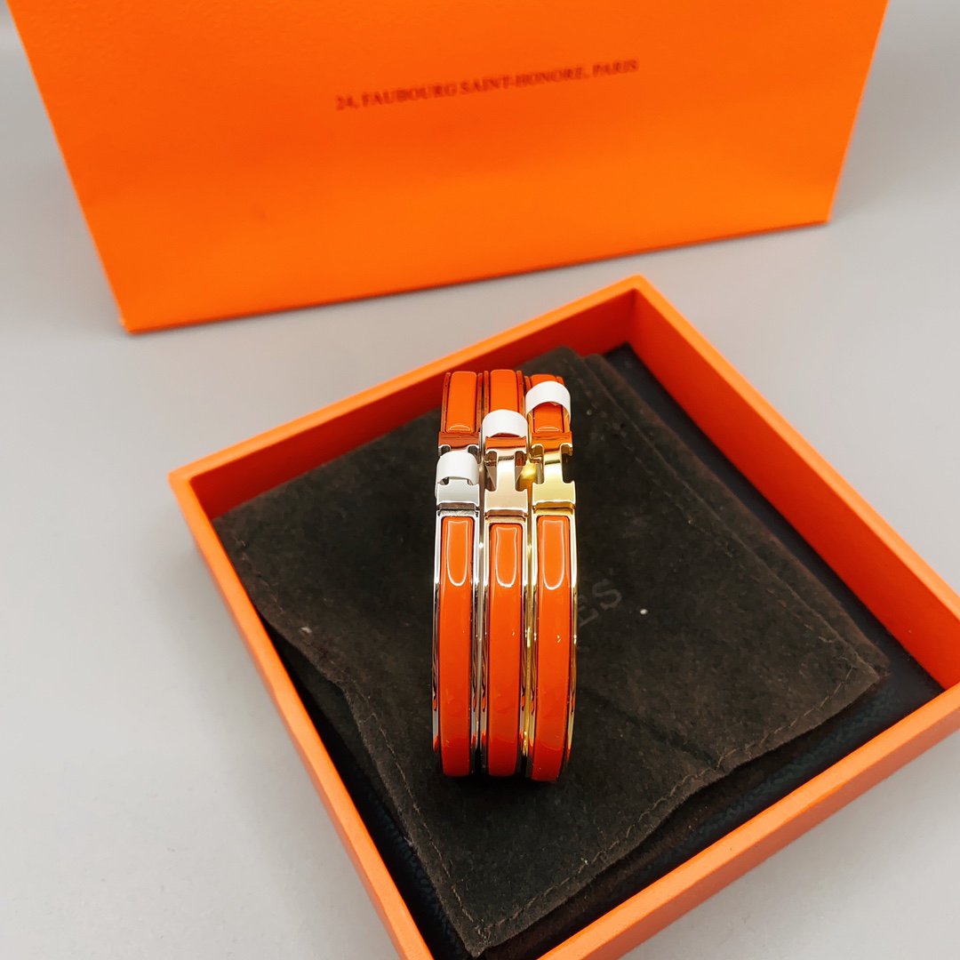 グロウジュエリー CLASSIC HM CLIC レッド 8MM エナメルブレスレット
