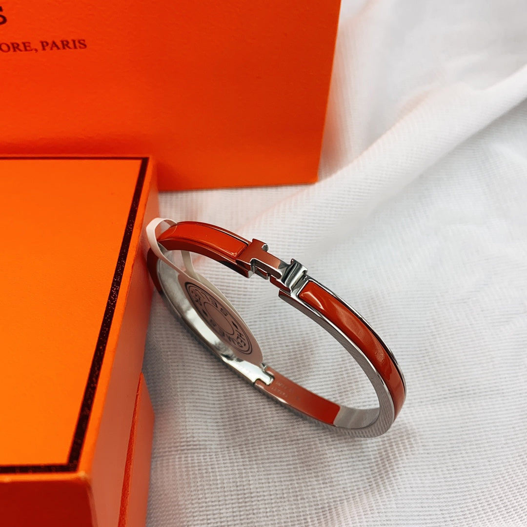 [Glow Jewelry]CLASSIC HM CLIC RED 8MM ENAMEL BRACELET