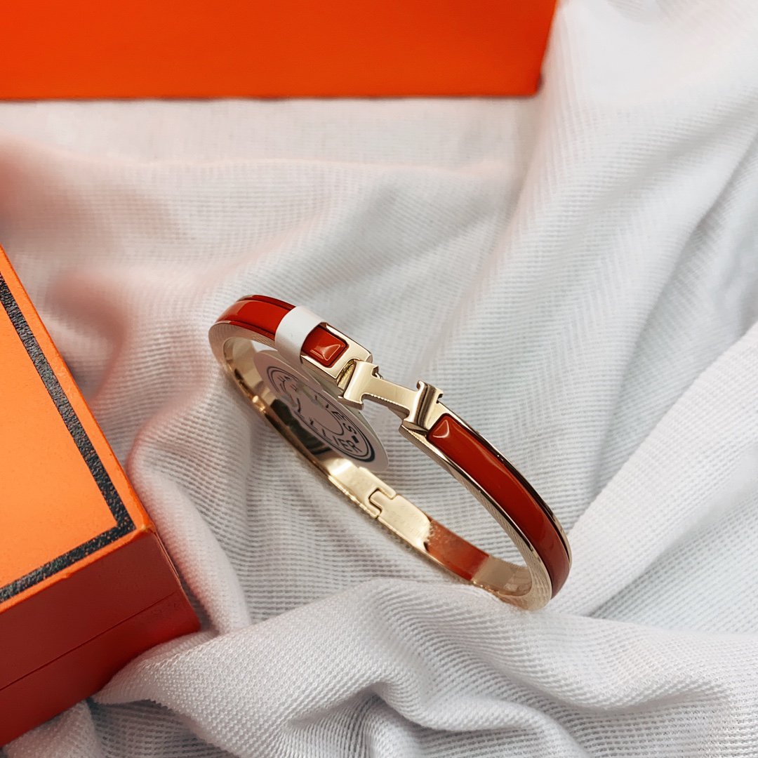 [Glow Jewelry]CLASSIC HM CLIC RED 8MM ENAMEL BRACELET
