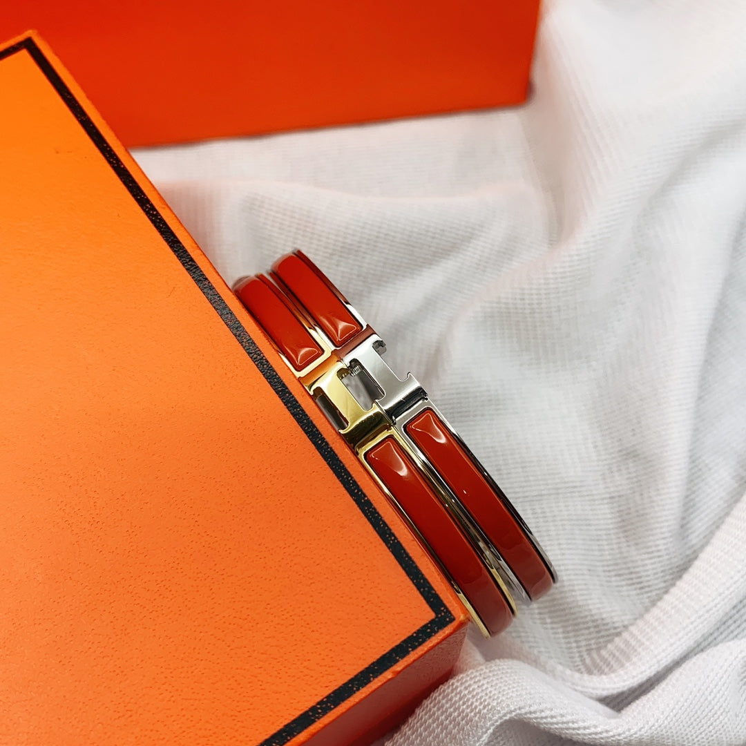 グロウジュエリー CLASSIC HM CLIC レッド 8MM エナメルブレスレット