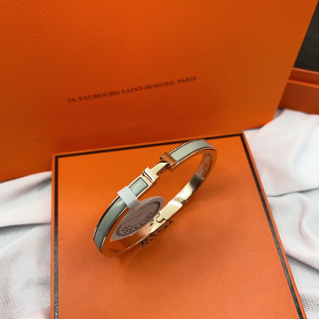 ¡®Glow Jewelry¡¯KLASSISCHES HM CLIC GRÜN 8MM EMAILLE ARMBAND