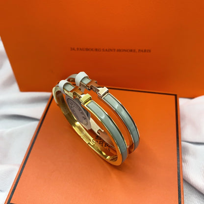 ¡®Glow Jewelry¡¯KLASSISCHES HM CLIC GRÜN 8MM EMAILLE ARMBAND
