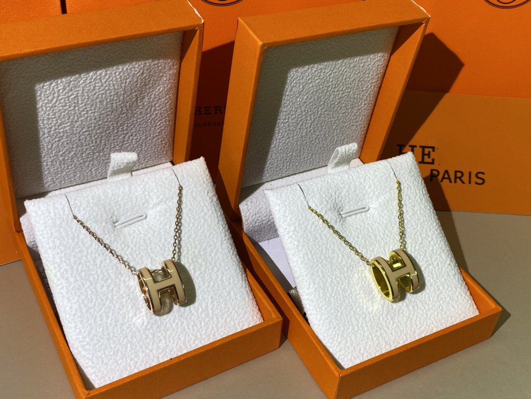[Glow Jewelry]HM CLIC YELLOW ENAMEL GOLD NECKLACE