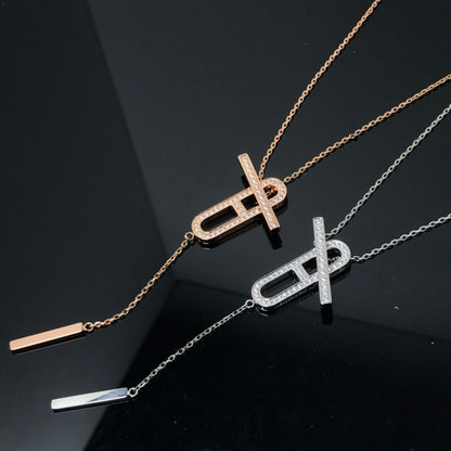 [Glow Jewelry]HM NECKLACE PLATINUM ROSE GOLD DIAMOND