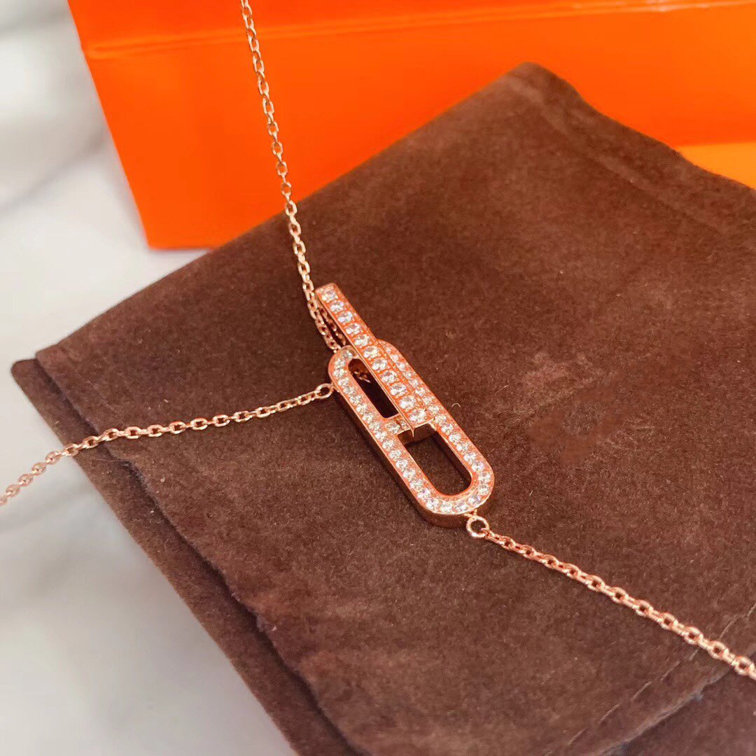 [Glow Jewelry]HM NECKLACE PLATINUM ROSE GOLD DIAMOND