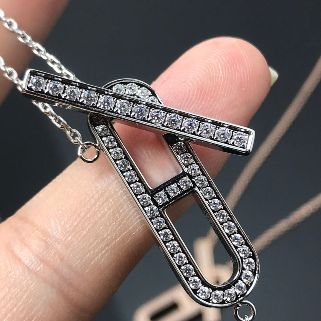 [Glow Jewelry]HM NECKLACE PLATINUM ROSE GOLD DIAMOND