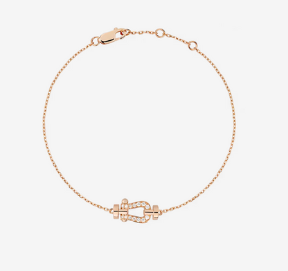 [Glow Jewelry]FORCE 10 FULL DIAMOND BUCKLE CHAIN LINK MINI MODEL