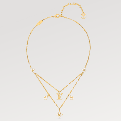 ¡®Glow Jewelry¡¯FLOWERGRAM GOLD MOP DOUBLE ROW NECKLACE