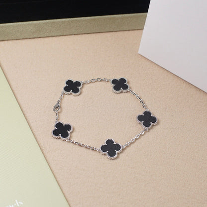 [Glow Jewelry]New CLOVER 5 MOTIF ONYXS BRACELET COLLECTION