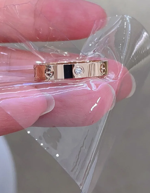[Glow Jewelry]LOVE RING 4MM 1 DIAMOND