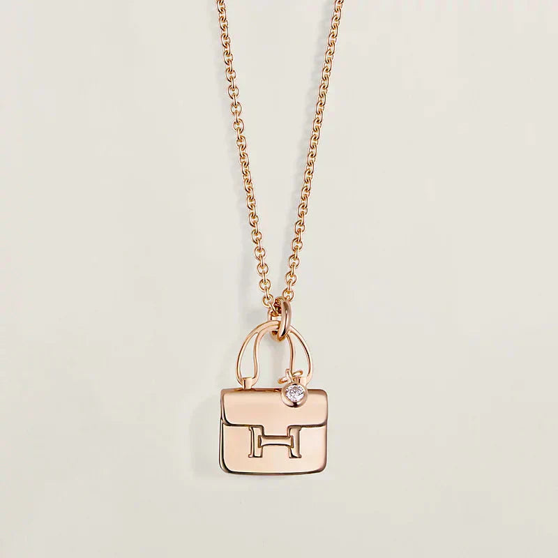 [Glow Jewelry]AMULETTE PEDANT ROSE GOLD NECKLACE