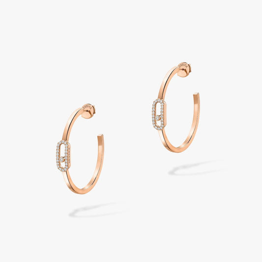 [Glow Jewelry]CREOLES MOVE UNO PM DIAMOND EARRINGS