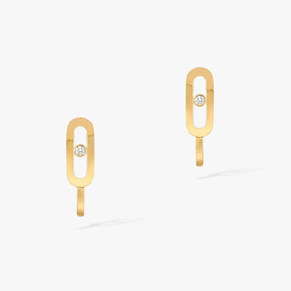 [Glow Jewelry]CREOLES MOVE UNO MINI 1 DIAMOND EARRINGS