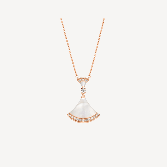 [Glow Jewelry]DREAM NECKLACE MOP PINK GOLD DIAMOND