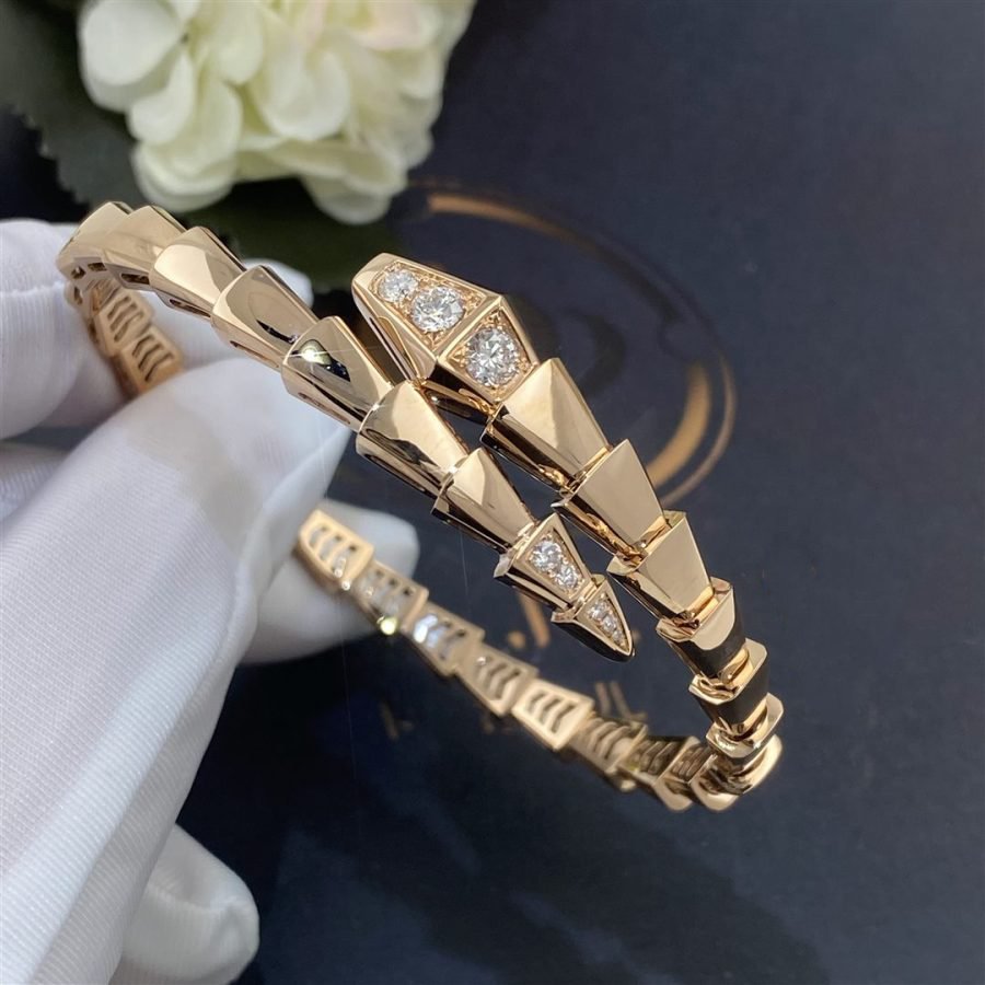 [Glow Jewelry]SERPENTI BRACELET DIAMONDS PINK GOLD