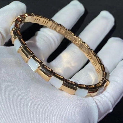 [Glow Jewelry]SERPENTI BRACELET PINK GOLD MOP