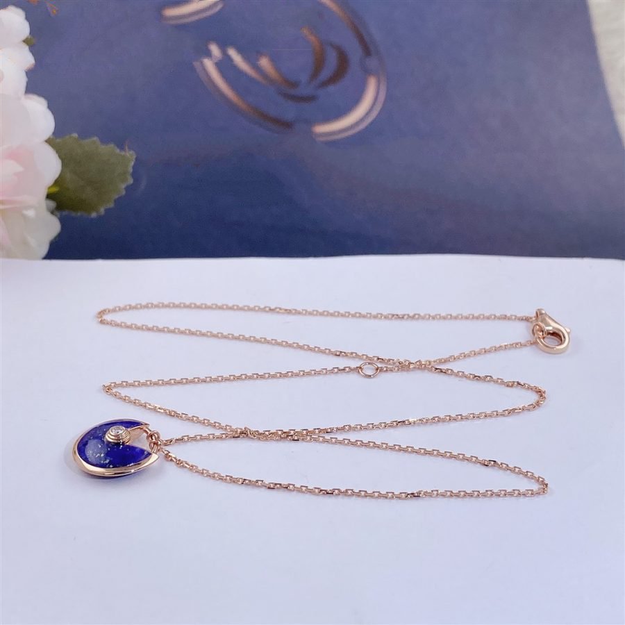 ¡®Glow Jewelry¡¯AMULETTE ROSE GOLD AGATE NECKLACE