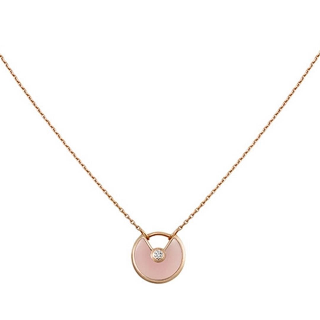 ¡®Glow Jewelry¡¯AMULETTE ROSE GOLD PINK MOP NECKLACE