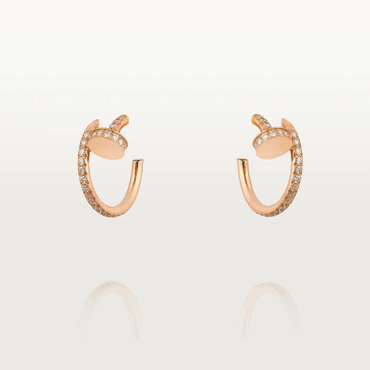 [Glow Jewelry]JUSTE EARRINGS 12.75MM PINK GOLD DIAMOND