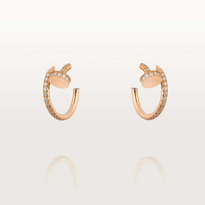 ¡®Glow Jewelry¡¯JUSTE EARRINGS 12.75MM PINK GOLD DIAMOND