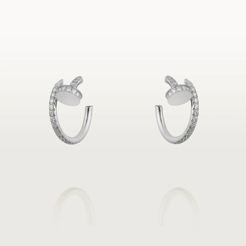 ¡®Glow Jewelry¡¯JUSTE EARRINGS 12.75MM SILVER DIAMOND