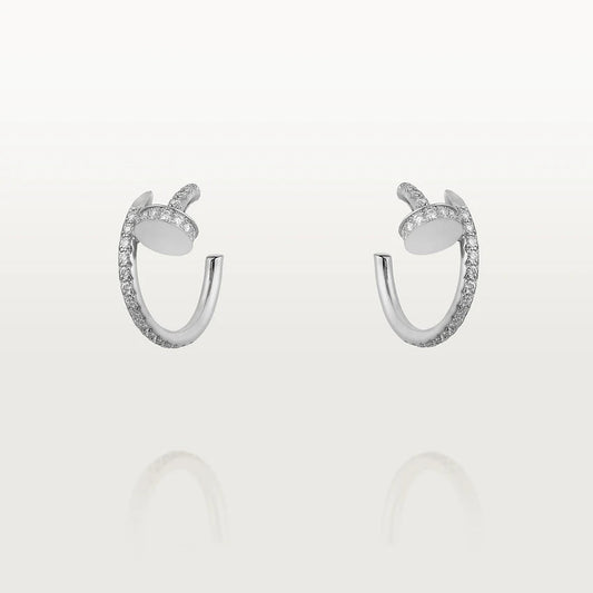 ¡®Glow Jewelry¡¯JUSTE EARRINGS 12.75MM SILVER DIAMOND