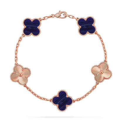 [Glow Jewelry]New CLOVER 5 MOTIF PURPLE STRIPES BRACELET COLLECTION
