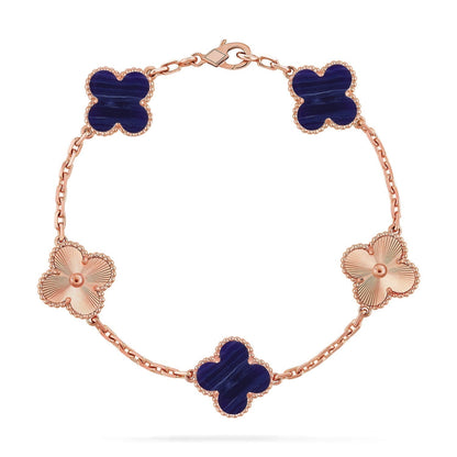 [Glow Jewelry]CLOVER 5 MOTIF PURPLE STRIPES BRACELET COLLECTION