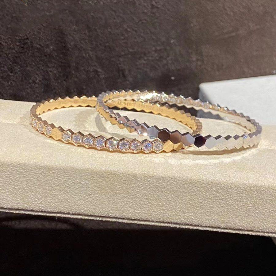 ¡®Glow Jewelry¡¯BEE LOVE GOLD BRACELET FULL DIAMOND